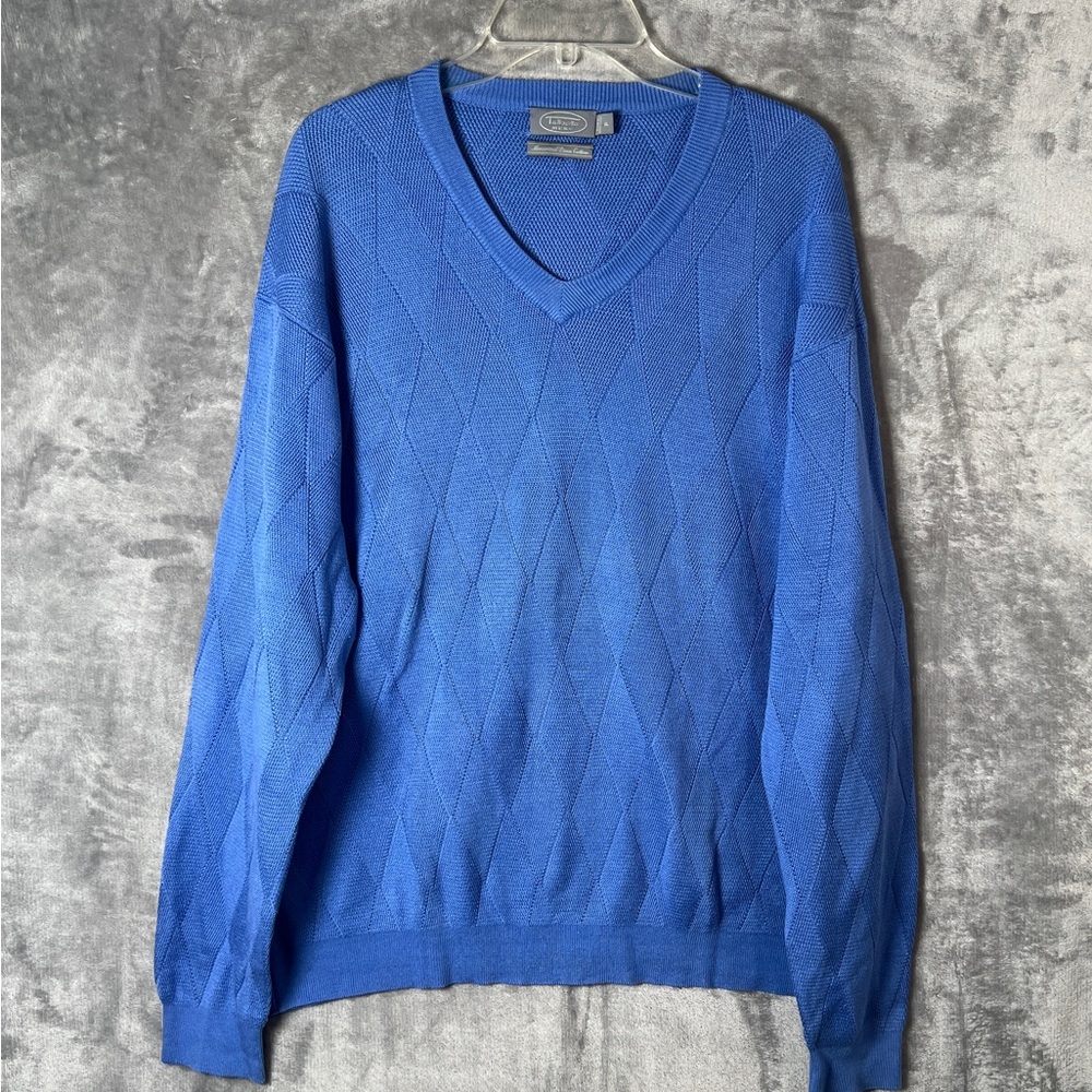 Blue V-Neck Sweater